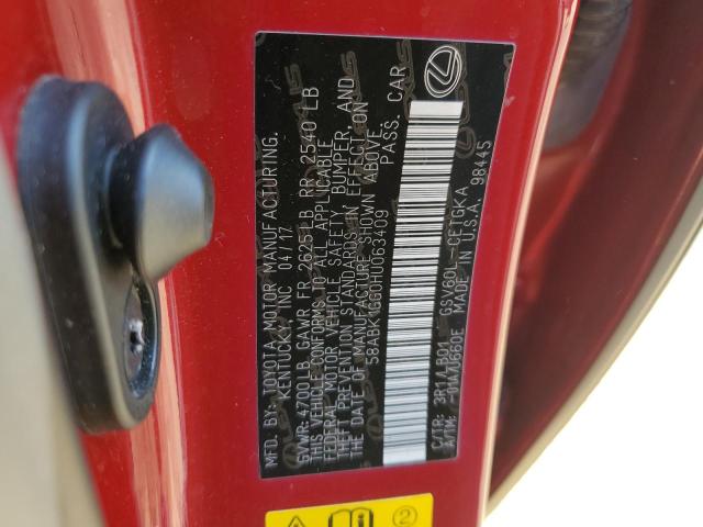 58ABK1GG0HU063409 Lexus ES 350