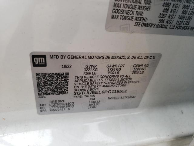 3GTUUEEL6PG118551 GMC Sierra K1500 At4