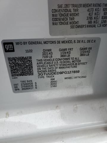 3GTUUDED9PG127859 GMC Sierra K1500 Slt