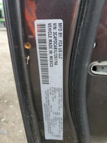 3C4PDCAB1LT261794 Dodge JOURNEY SE
