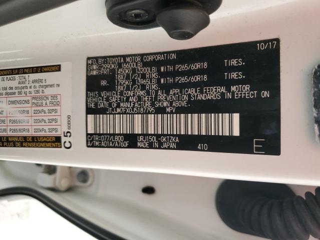 JTJJM7FX0J5187795 Lexus Gx 460 Premium