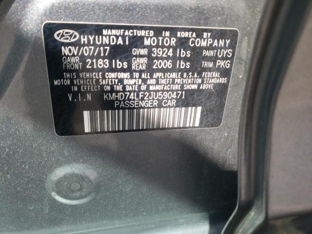 KMHD74LF2JU590471 Hyundai ELANTRA SE