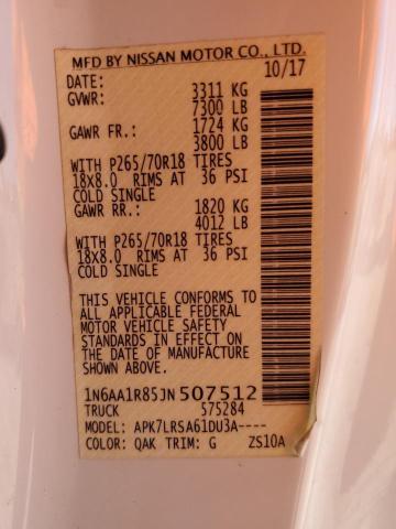 1N6AA1R85JN507512 Nissan TITAN S