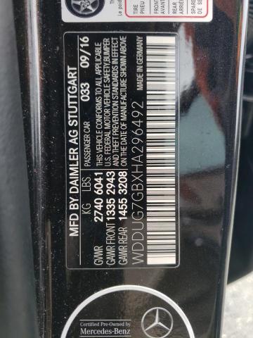 WDDUG7GBXHA296492 Mercedes-Benz S S600