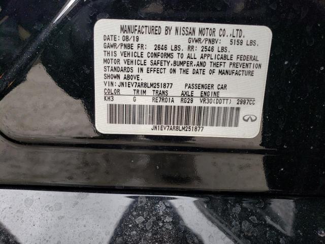 JN1EV7AR8LM251877 Infiniti Q50 PURE