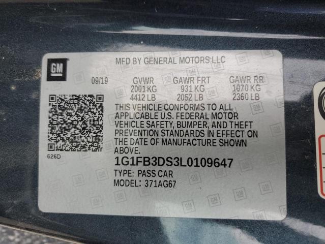 1G1FB3DS3L0109647 Chevrolet CAMARO LS