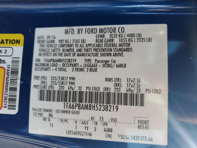 1FA6P8AM8H5238219 Ford Mustang