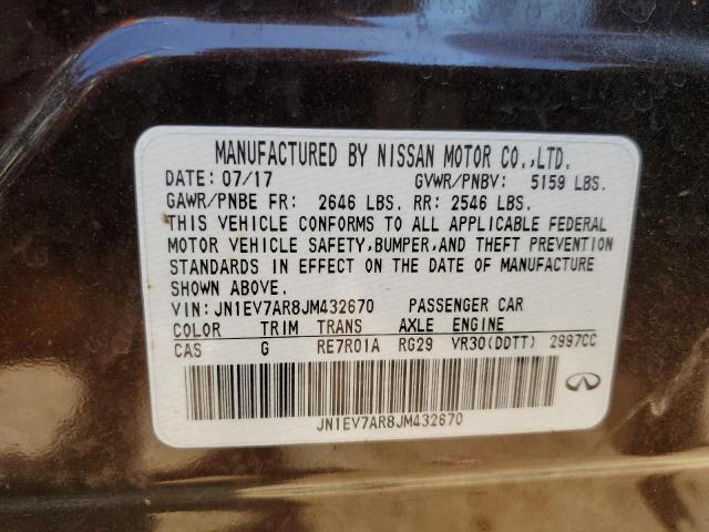 JN1EV7AR8JM432670 Infiniti Q50 LUXE