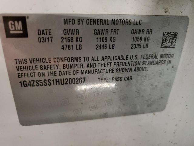 1G4ZS5SS1HU200267 Buick Lacrosse Premium