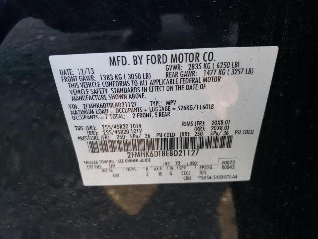 2FMHK6DT8EBD21127 Ford Flex Limited
