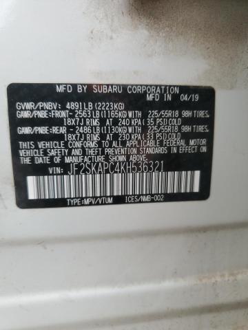 JF2SKAPC4KH536321 Subaru Forester Sport