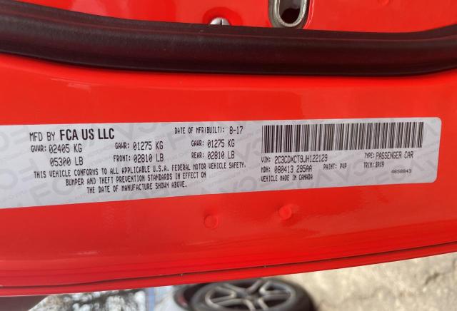 2C3CDXCT9JH122129 Dodge CHARGER R/T