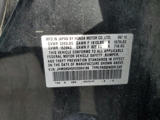 JHMGK5H5XGS004186 Honda FIT LX