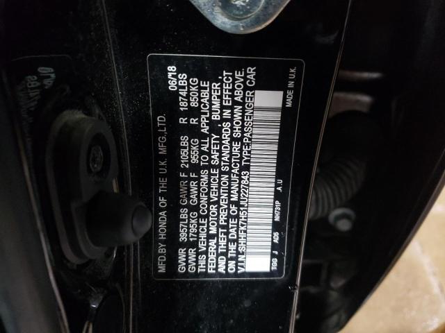 SHHFK7H51JU227843 Honda CIVIC EX