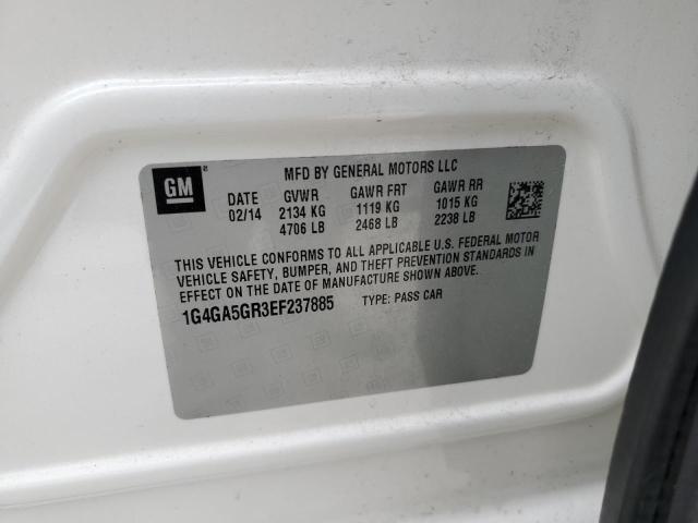 1G4GA5GR3EF237885 Buick Lacrosse