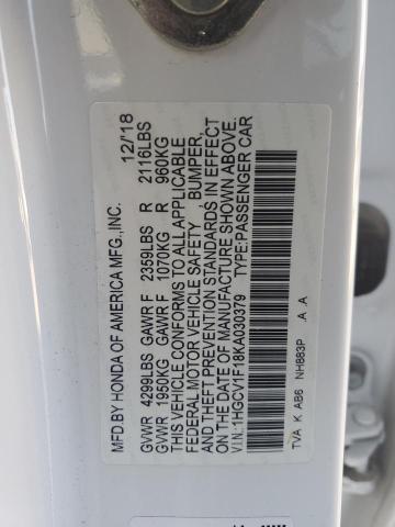 1HGCV1F18KA030379 Honda ACCORD LX