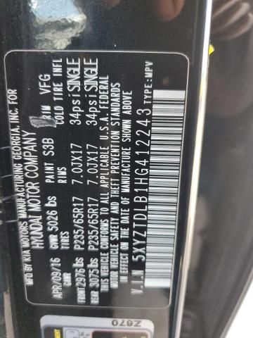 5XYZTDLB1HG412243 Hyundai SANTA FE SPORT