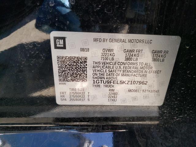 1GTU9FEL5KZ107962 GMC Sierra K1500 Denali