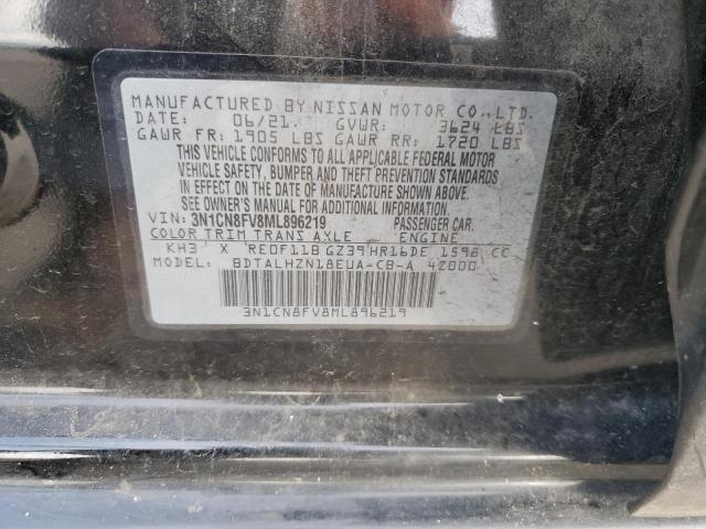 3N1CN8FV8ML896219 Nissan VERSA SR
