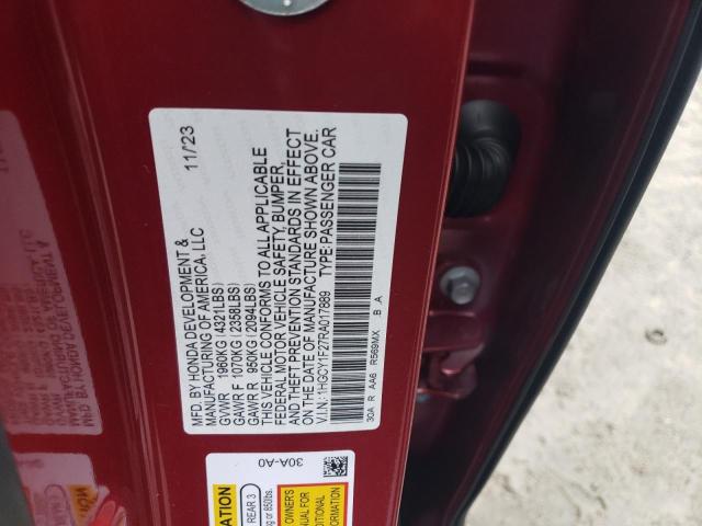 1HGCY1F27RA017889 Honda ACCORD LX