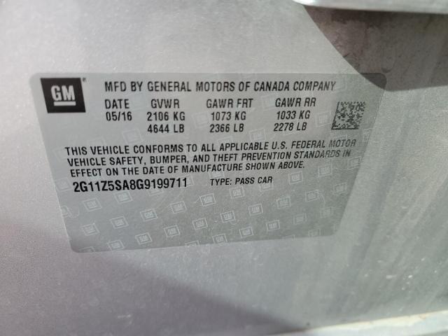 2G11Z5SA8G9199711 Chevrolet IMPALA LS