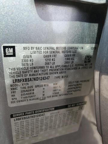 LRBFXBSA7KD124347 Buick Envision Preferred