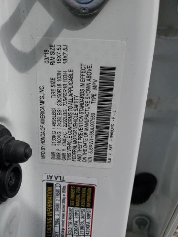 5J6RW1H55JL007550 Honda CR-V EX