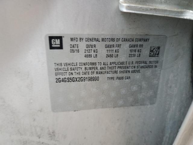 2G4GS5GX2G9198990 Buick Regal Premium