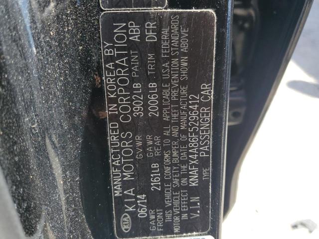KNAFX4A86F5296412 KIA FORTE EX