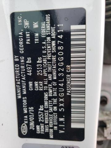 5XXGU4L32GG087411 KIA OPTIMA EX