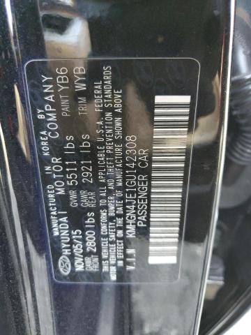 KMHGN4JE1GU142308 Hyundai Genesis 3.8l