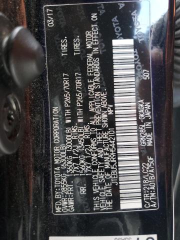 JTEBU5JR9H5442101 Toyota 4runner Sr5/sr5 Premium