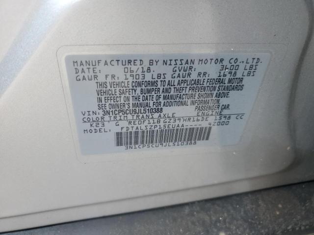 3N1CP5CU9JL510388 Nissan KICKS S