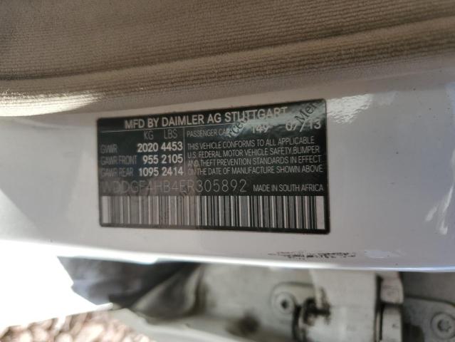 WDDGF4HB4ER305892 Mercedes-Benz C 250