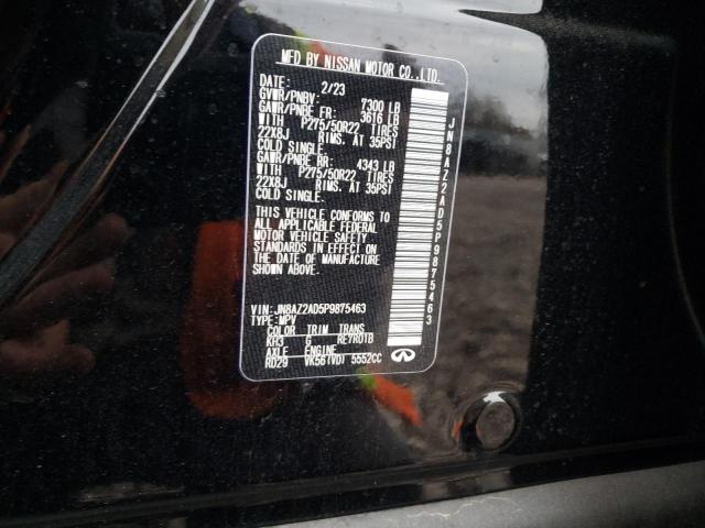 JN8AZ2AD5P9875463 Infiniti QX80 LUXE