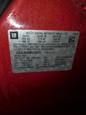 2GKALREK3F6143670 GMC Terrain Sle
