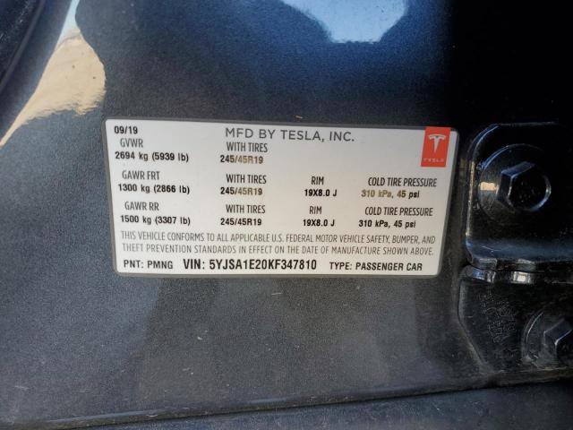 5YJSA1E20KF347810 Tesla MODEL S