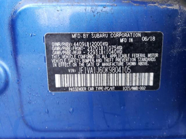 JF1VA1J60K9804105 Subaru Wrx Limited