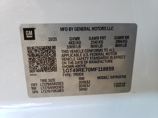 1GT49RE70MF118859 GMC Sierra K2500 Denali