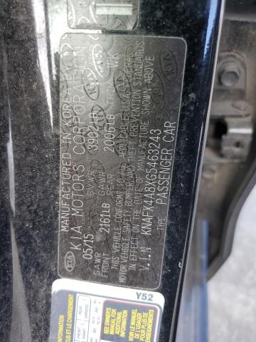 KNAFX4A8XG5463243 KIA FORTE EX