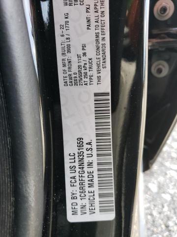 1C6RRFFG4NN351659 RAM 1500 Big Horn/lone Star