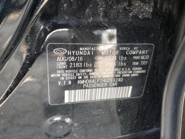 KMHD84LF1HU269240 Hyundai ELANTRA SE