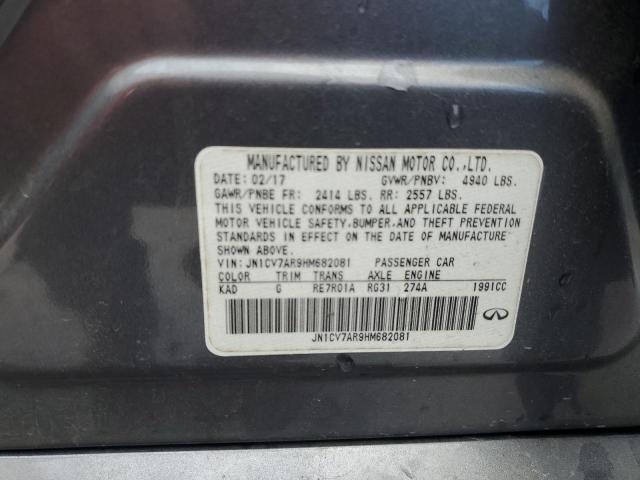 JN1CV7AR9HM682081 Infiniti Q50 BASE