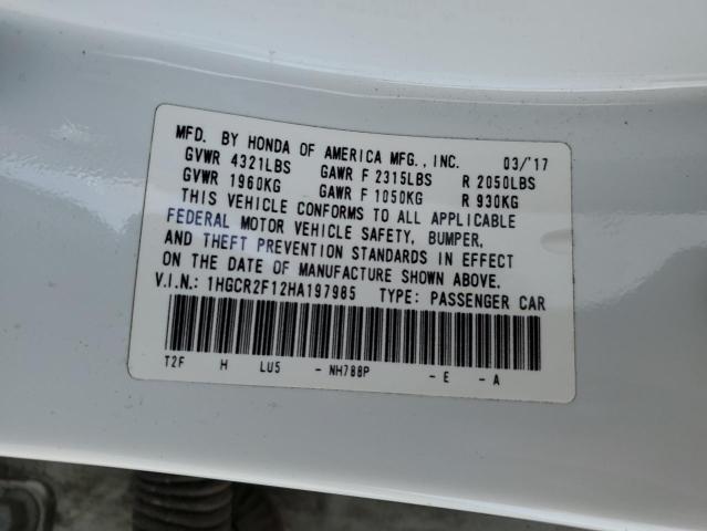 1HGCR2F12HA197985 Honda Accord Sport Special Edition