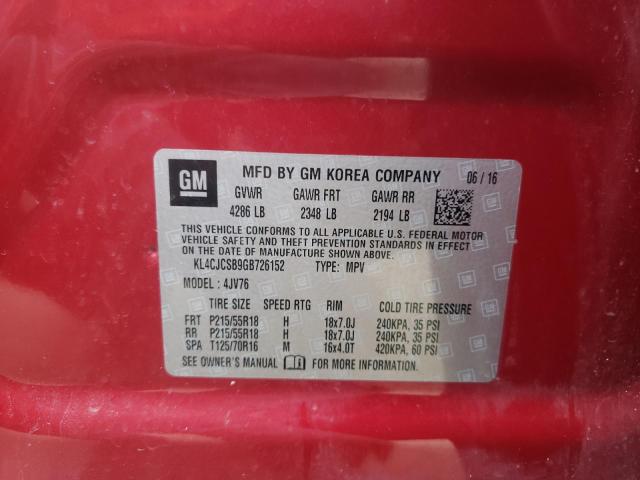 KL4CJCSB9GB726152 Buick Encore