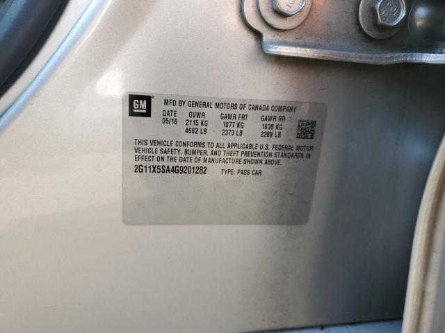 2G11X5SA4G9201282 Chevrolet IMPALA LS