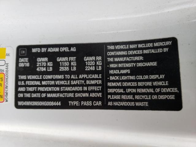 W04WH3N50HG008444 Buick Cascada Premium