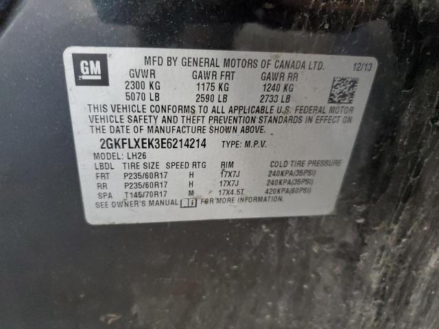 2GKFLXEK3E6214214 GMC Terrain Slt
