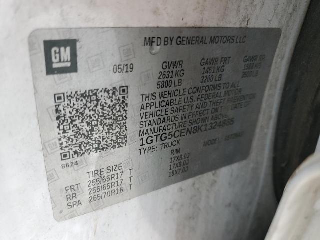 1GTG5CEN8K1324865 GMC CANYON SLE