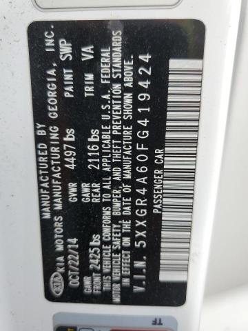 5XXGR4A60FG419424 KIA OPTIMA SX
